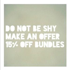 MAKE AN OFFER‼️ 15% OFF ALL BUNDLES ‼️